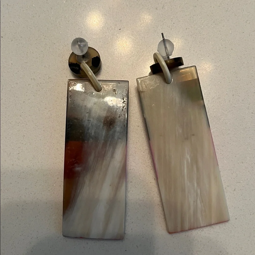 Anthropology Colorful Geometric Earrings - Picture 4 of 4